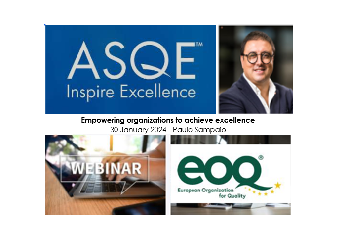 Brezplačni spletni seminar EOQ: najnovejši vpogledi v odličnost- »Insight on Excellence« (IoE)